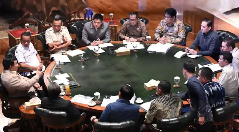 Prabowo Pimpin Rapat Hambalang Bahas Program Menteri 2026
